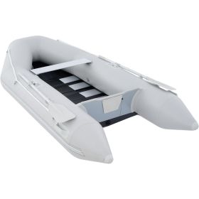 10 ft Inflatable Dinghy Boats with Aluminium Alloy Floor, 4 Person Portable Boat Raft, Inflatable Touring Kayak for Adults