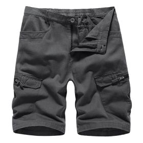 Men Camo Loose Cargo Shorts (Color: Black, size: 36)