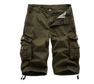 Mens Cotton Relaxed Fit Fit Outdoor Camouflage Camo Cargo Shorts (Color: 5, size: 34)