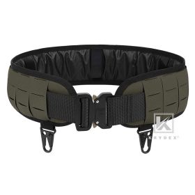 KRYDEX Tactical Laser MOLLE Orion Belt Padded Battle Belt Inner 1.75"*Outer 3" 2 in 1 Low Profile Modular Shooting Patrol Belt (Color: RG, size: M)