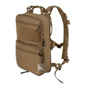 KRYDEX Tactical D3 Flatpack Backpack Upgraded Version 23L Expandable Assaulter Pack Hydration MOLLE / Strap Backpack (Color: Coyote Brown)