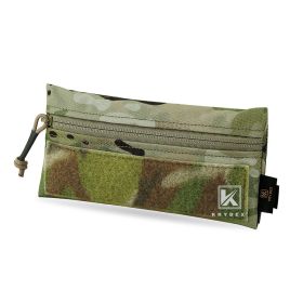 KRYDEX Tactical MK3 MK4 Vest Candy Front Panel Pouch W/ Loop & Hook 4*8" Zipper Pocket For MK3 MK4 Ready Chest Rig Plate Carrier (Color: MC)