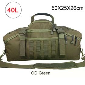 40L 60L 80L Sport Travel Bag Molle Tactical Backpack Gym Fitness Bag Large Duffle Bags for Camping Hunting Fishing (Color: 40L Green)