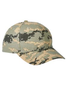 Big Accessories BX024 Structured Camo Hat (Color: RPSTP DG GR CAMO, size: OS)